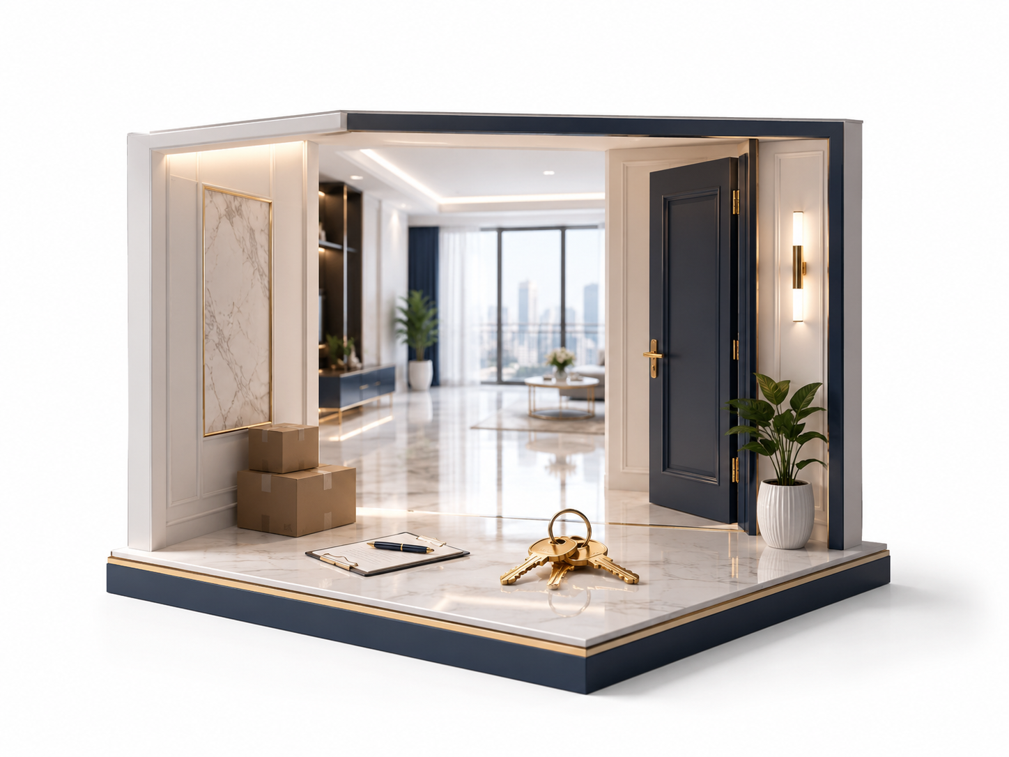 Move-in reset assessment scene